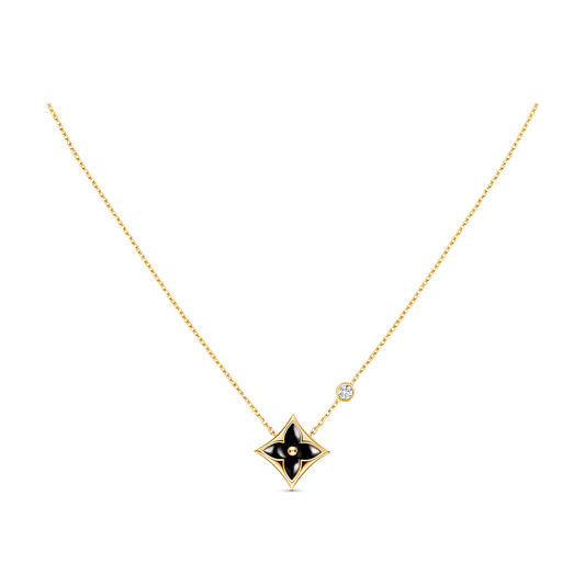 [AuraEcho Jewelry]STAR BLACK MOP NECKLACE