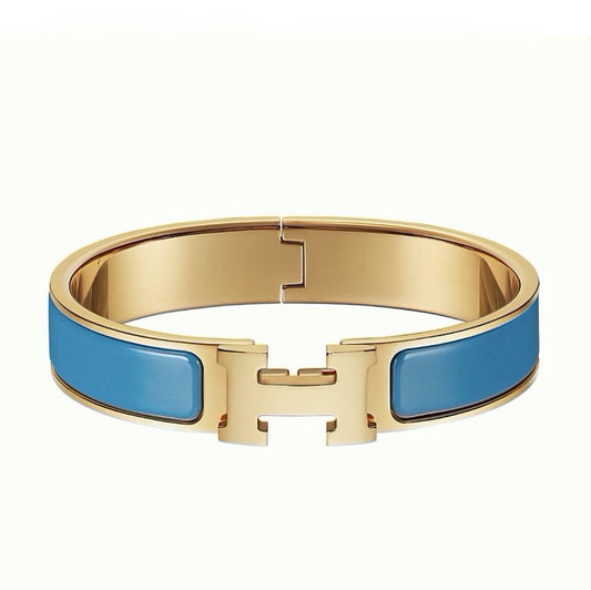 [AuraEcho Jewelry]H BRACELET TURQUOISE 12MM