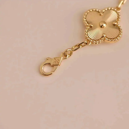 [AuraEcho Jewelry]CLOVER 5 FLOWERS LASER BRACELET