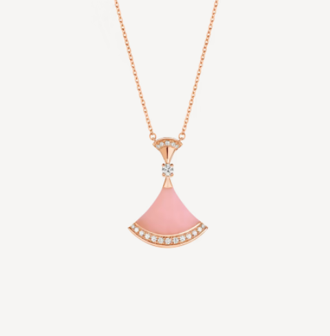 [AuraEcho Jewelry]DREAM NECKLACE PINK OPAL