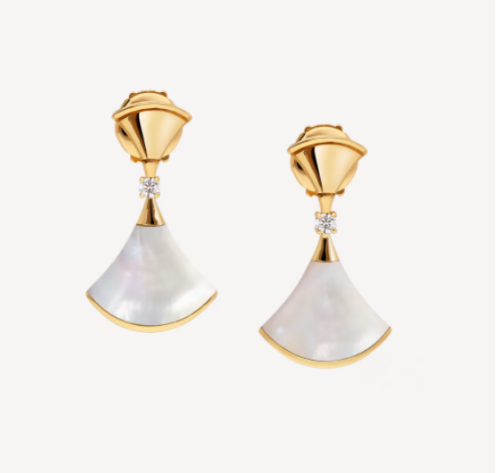 [AuraEcho Jewelry]DREAM MOP 1 DIAMOND EARRINGS