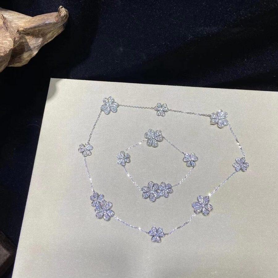 [AuraEcho Jewelry]FRIVOLE SILVER 5 FLOWERS BRACELET