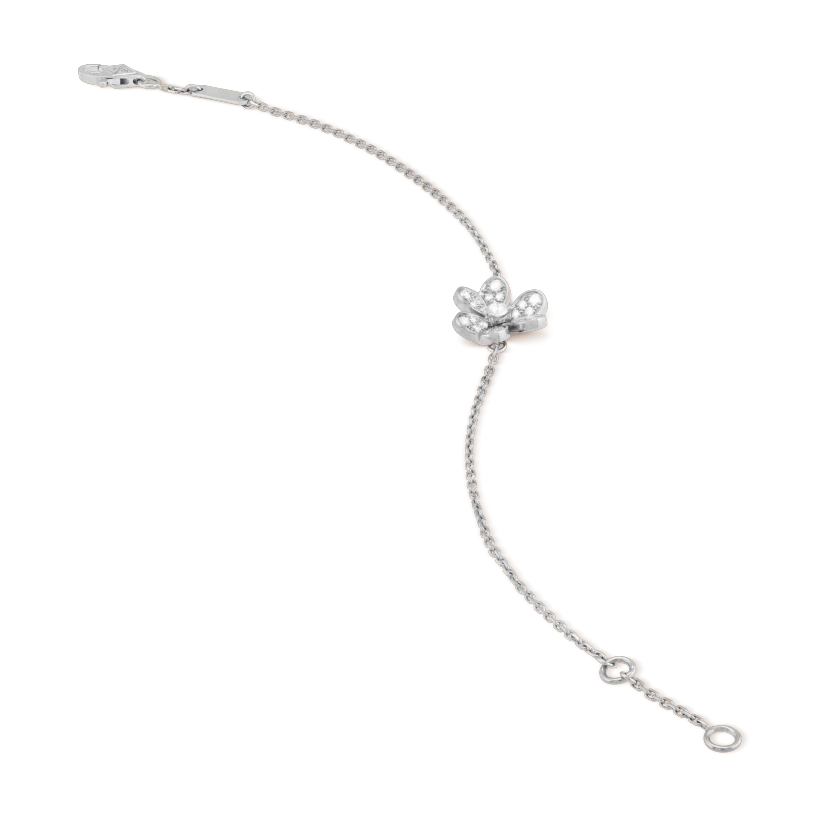 [AuraEcho Jewelry]FRIVOLE SILVER FLOWER DIAMOND BRACELET