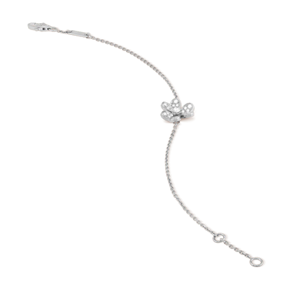 [AuraEcho Jewelry]FRIVOLE SILVER FLOWER DIAMOND BRACELET
