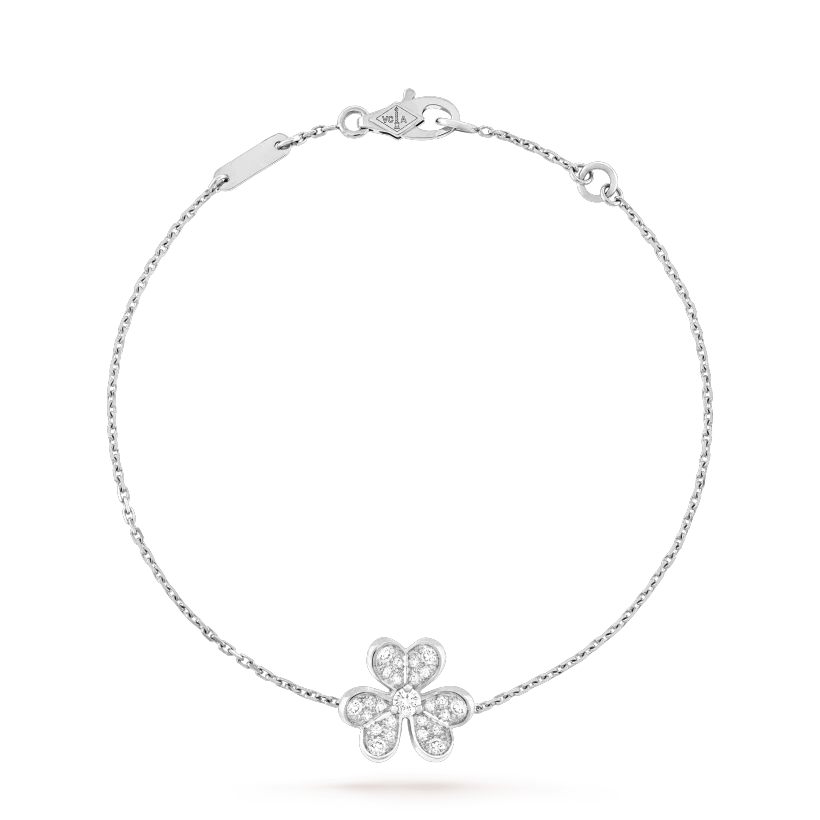 [AuraEcho Jewelry]FRIVOLE SILVER FLOWER DIAMOND BRACELET