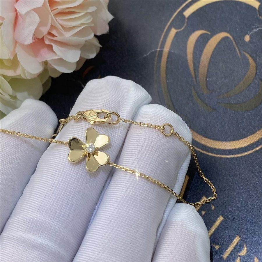 [AuraEcho Jewelry]FRIVOLE GOLD FLOWER BRACELET