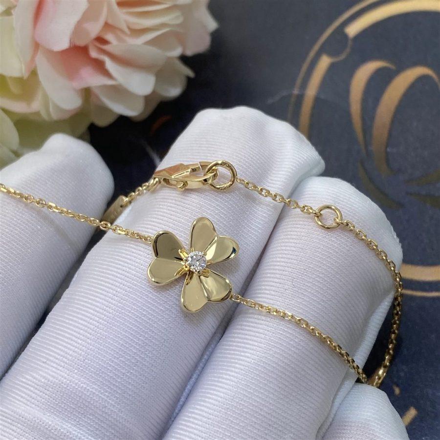 [AuraEcho Jewelry]FRIVOLE GOLD FLOWER BRACELET