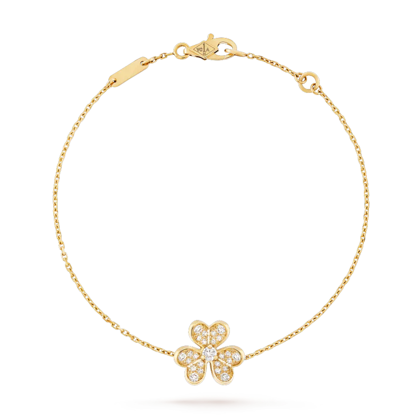 [AuraEcho Jewelry]FRIVOLE GOLD FLOWER DIAMOND BRACELET