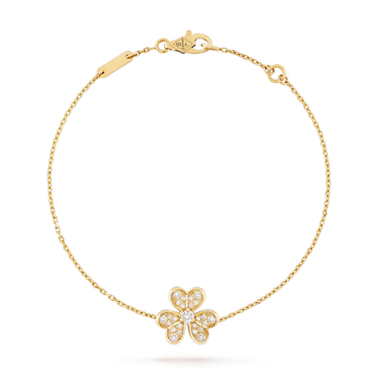 [AuraEcho Jewelry]FRIVOLE GOLD FLOWER DIAMOND BRACELET
