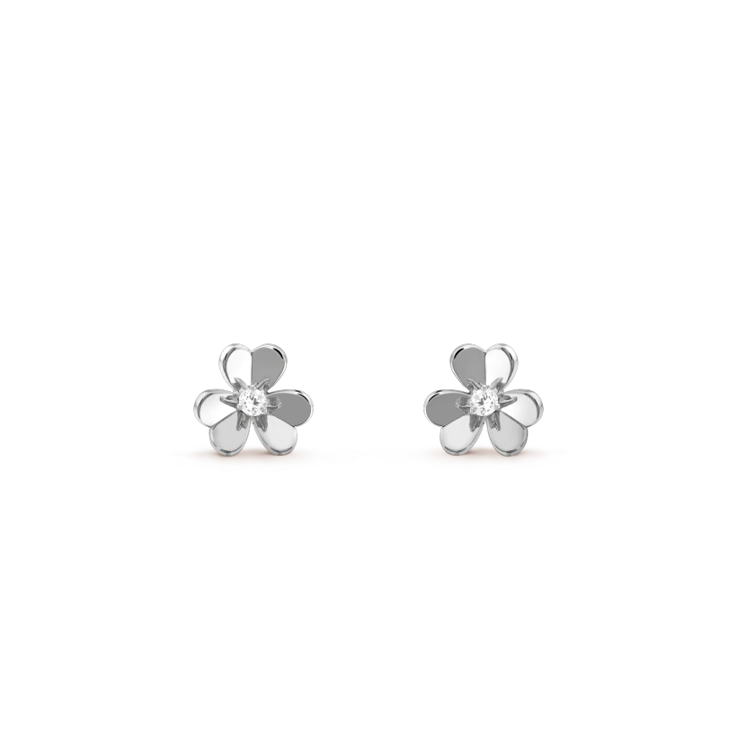 [AuraEcho Jewelry]FRIVOLE MINI SILVER FLOWER EARRINGS