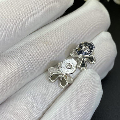 [AuraEcho Jewelry]FRIVOLE MINI SILVER FLOWER EARRINGS