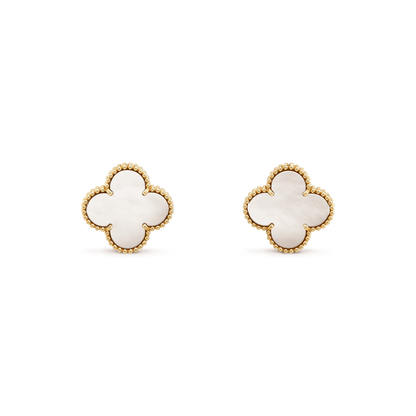 [AuraEcho Jewelry]CLOVER MINI GOLD EARRINGS