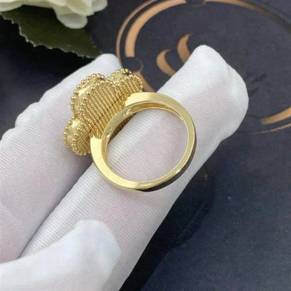 [AuraEcho Jewelry]CLOVER WHITE MOP RING