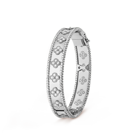 [AuraEcho Jewelry]CLOVER BRACELET 8MM DIAMONDS