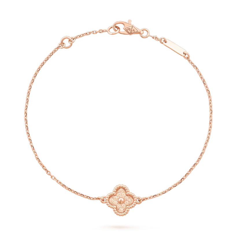 [AuraEcho Jewelry]CLOVER SINGLE FLOWER BRACELET