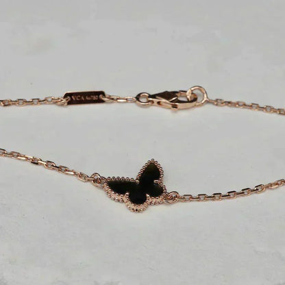 [AuraEcho Jewelry]BUTTERFLY ONYX  BUTTERFLY BRACELET