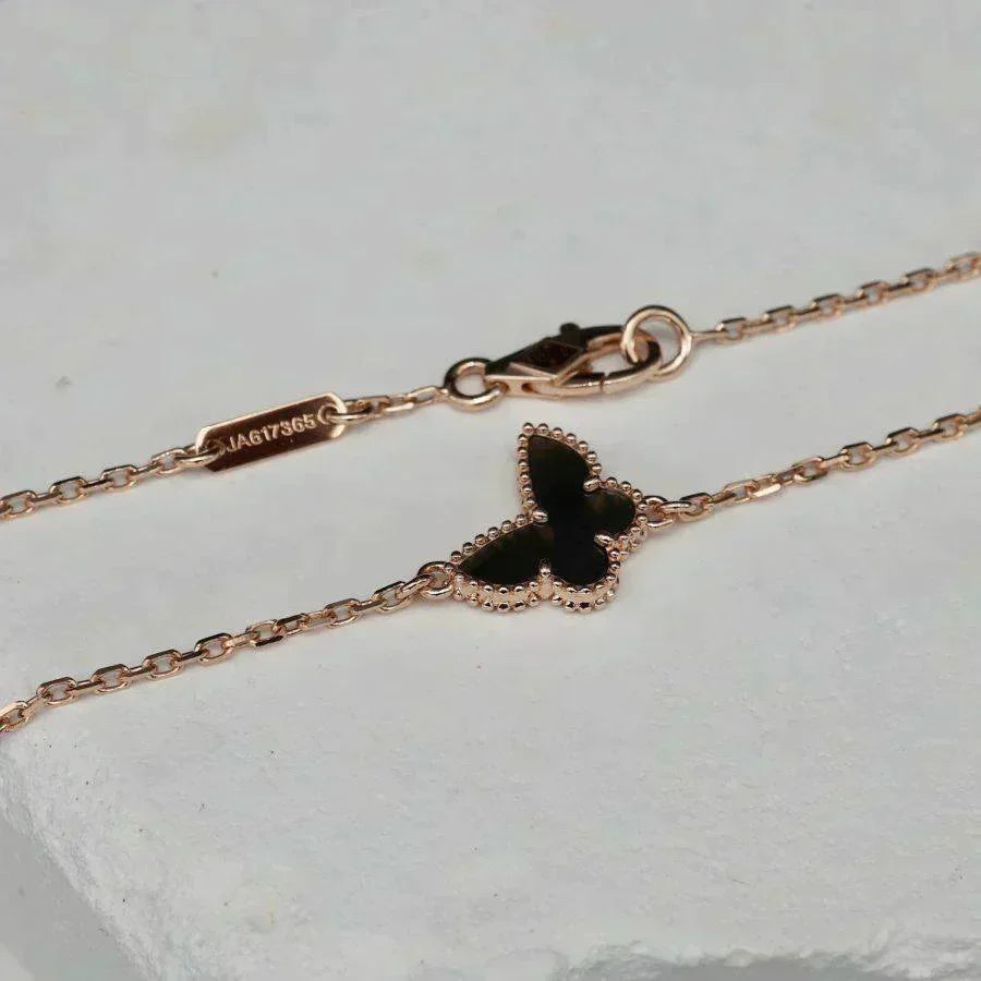 [AuraEcho Jewelry]BUTTERFLY ONYX  BUTTERFLY BRACELET