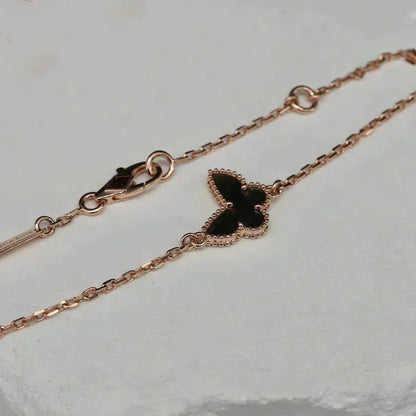 [AuraEcho Jewelry]BUTTERFLY ONYX  BUTTERFLY BRACELET