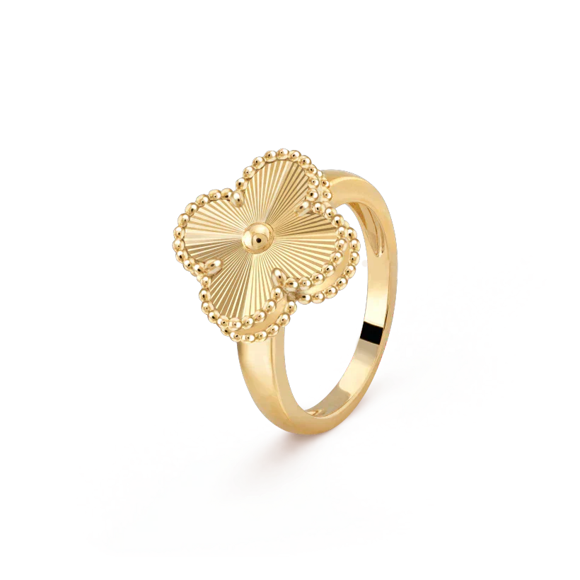 [AuraEcho Jewelry]CLOVER GOLD RING