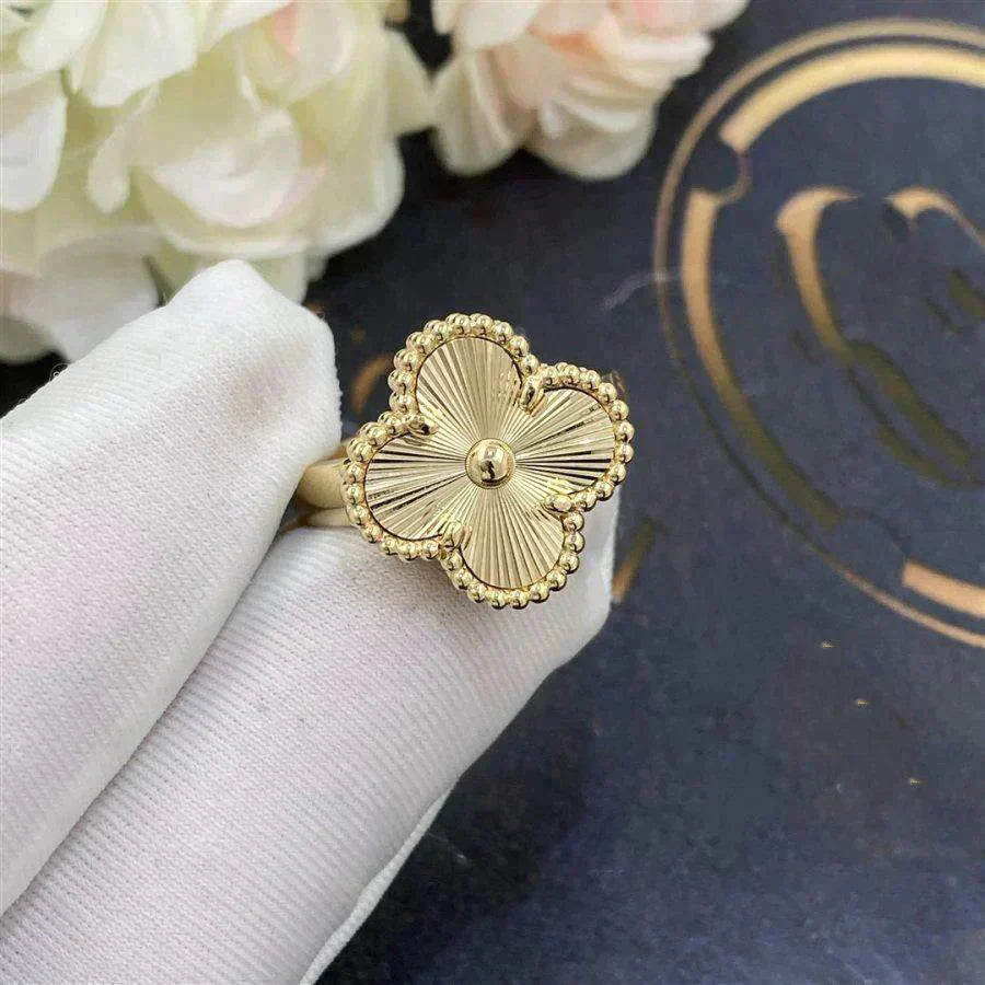 [AuraEcho Jewelry]CLOVER GOLD RING