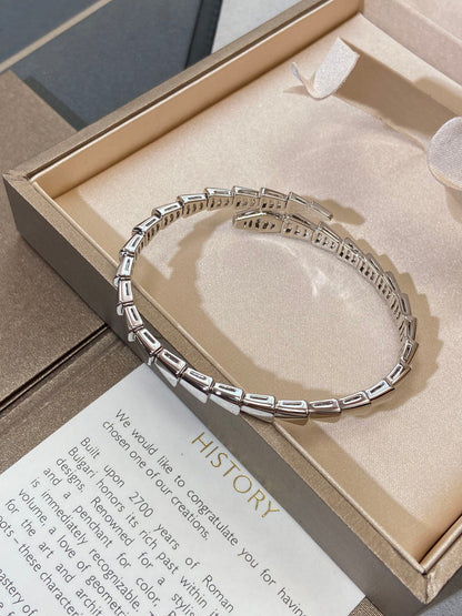 [AuraEcho Jewelry]SERPENTI VIPER SILVER BRACELET