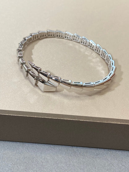 [AuraEcho Jewelry]SERPENTI VIPER SILVER BRACELET