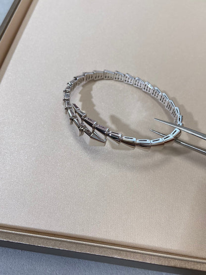 [AuraEcho Jewelry]SERPENTI VIPER SILVER BRACELET