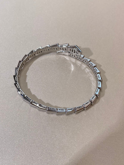 [AuraEcho Jewelry]SERPENTI VIPER SILVER BRACELET