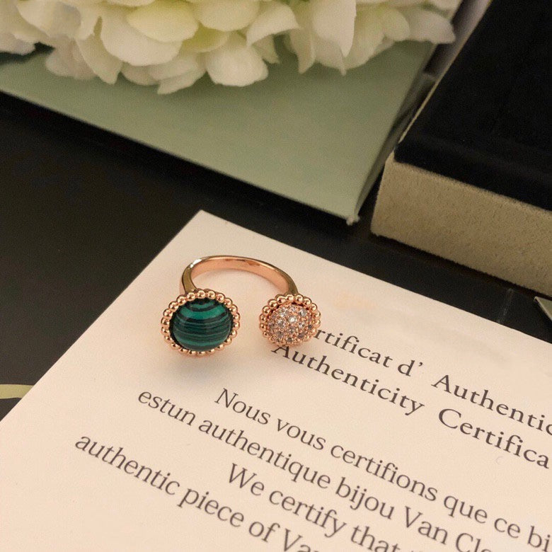 [AuraEcho Jewelry]PERLEE COULEURS DIAMOND ROSE GOLD BETWEEN THE FINGER RING