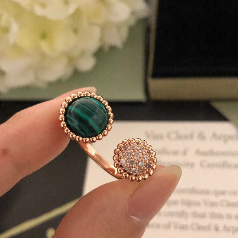 [AuraEcho Jewelry]PERLEE COULEURS DIAMOND ROSE GOLD BETWEEN THE FINGER RING