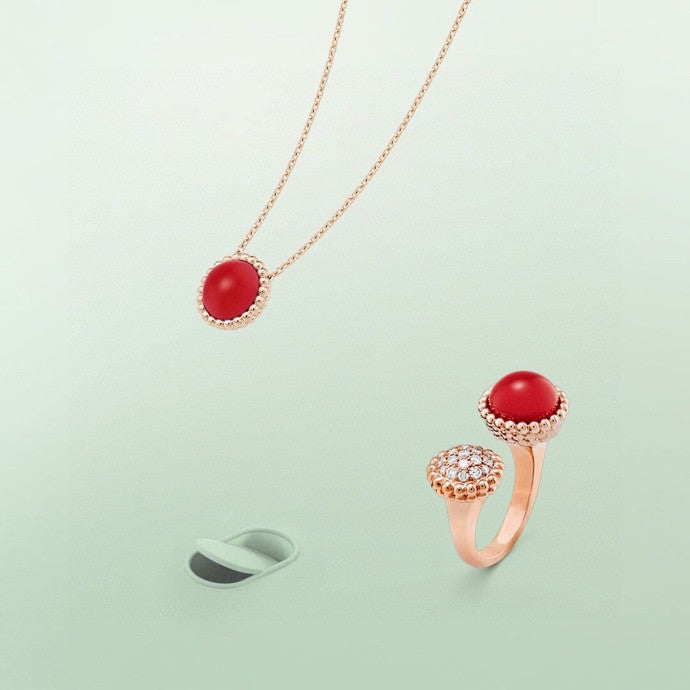 [AuraEcho Jewelry]PERLEE COULEURS DIAMOND ROSE GOLD BETWEEN THE FINGER RING
