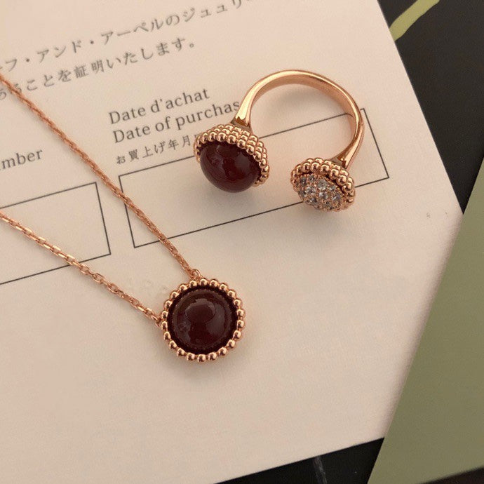 [AuraEcho Jewelry]PERLEE COULEURS DIAMOND ROSE GOLD BETWEEN THE FINGER RING