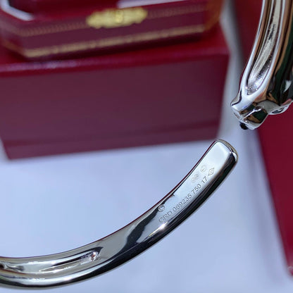 [AuraEcho Jewelry]PANTHERE SILVER OPEN BRACELET