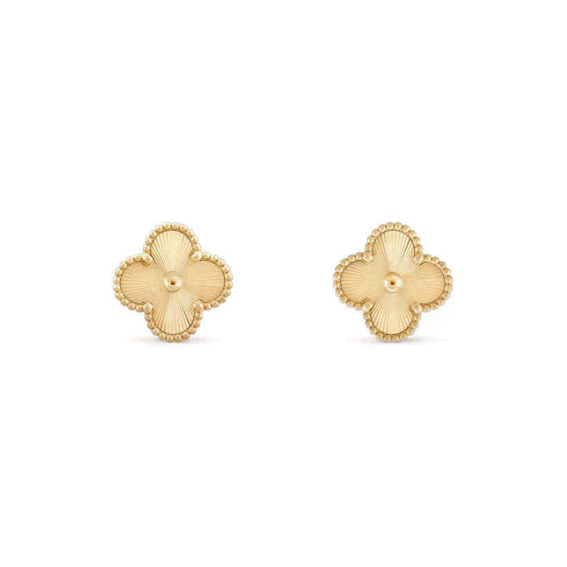 [AuraEcho Jewelry]CLOVER MEDIUM 1 MOTIFS LASER EARRINGS