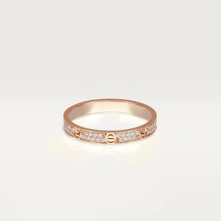 [AuraEcho Jewelry]LOVE RING 2.65MM DIAMOND