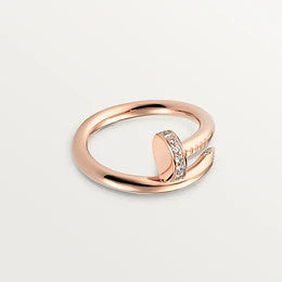 [AuraEcho Jewelry]JUSTE RING 2.65MM PINK GOLD DIAMOND